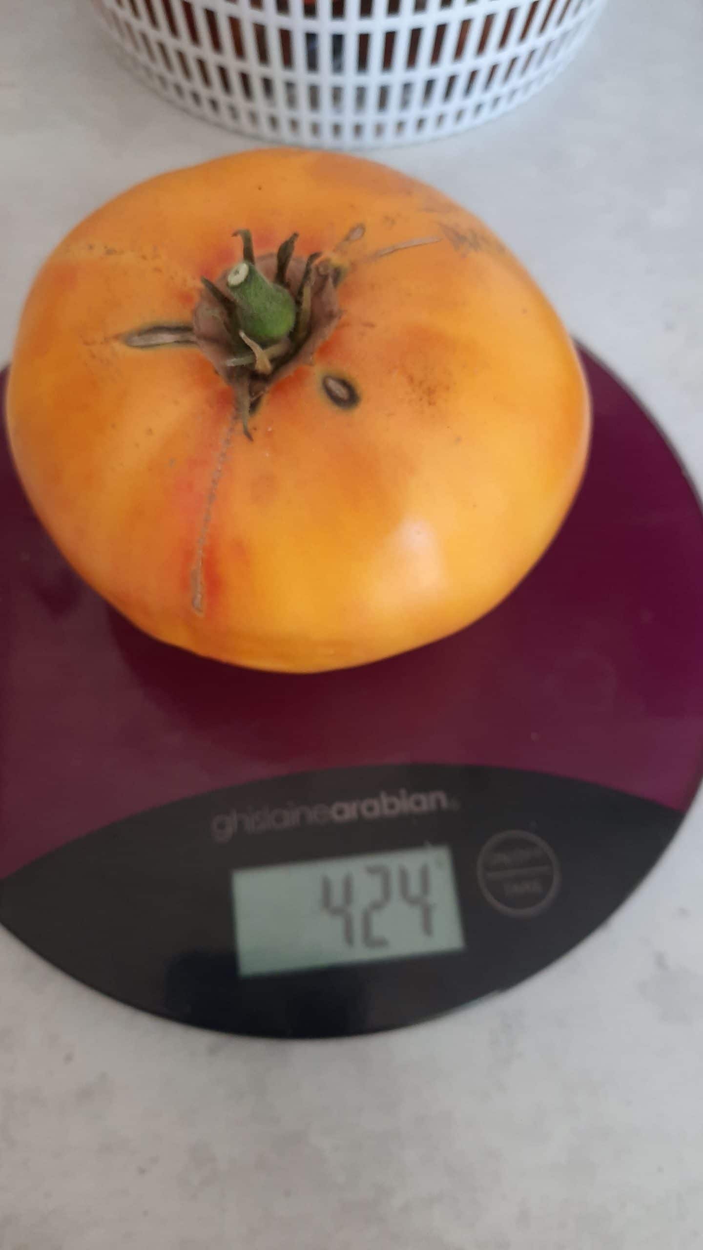 poid d'une tomate ananas