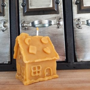 Bougie « La Maison de pain d’Epices » en cire d’Abeilles