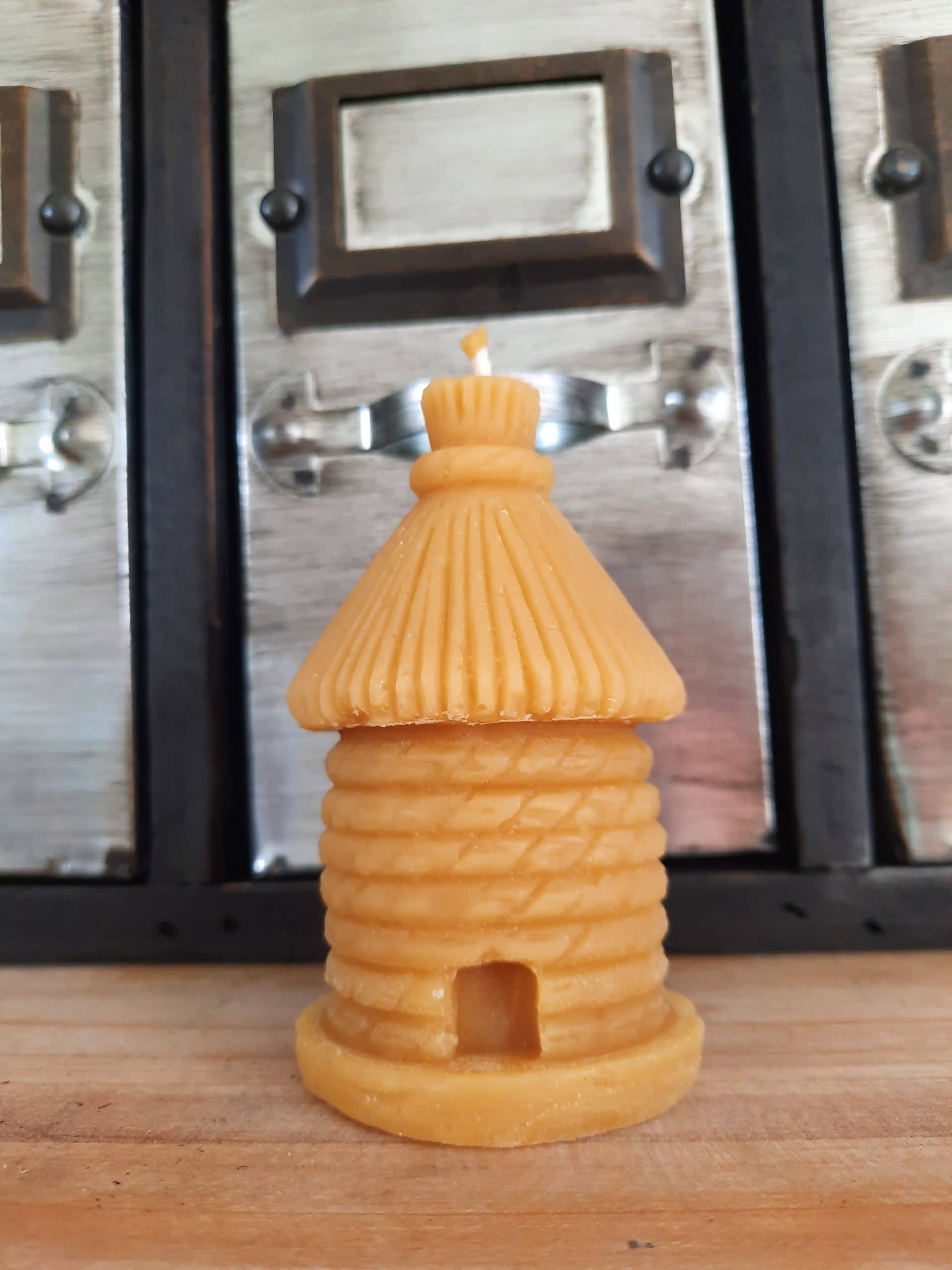 Bougie Ruche Paille en cire d'Abeilles