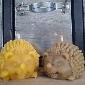 Lot de 2 bougies Hérissons