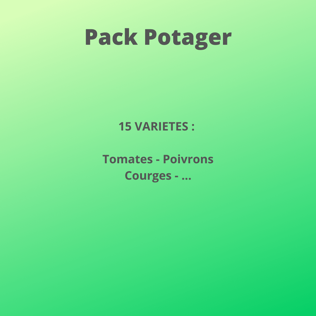 pack de graines potagères