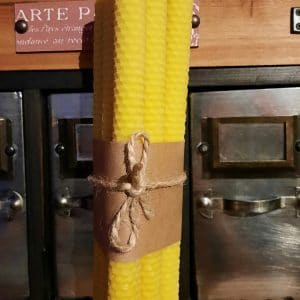 Lot de 6 chandelles à la cire d’abeilles