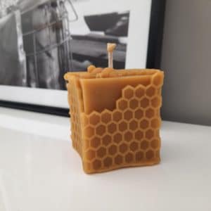 Bougie Cube Nid d’Abeilles